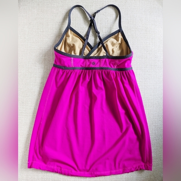 Lululemon Rehearsal Dance Tank hot pink Luxtreme size 2 - Picture 5 of 7